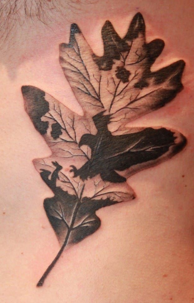 Photo oak leaves tattoo 25052019 076  oak leaves tattoo idea   tattoovaluenet  tattoovaluenet