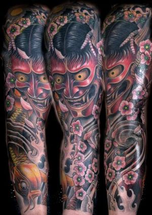Japanese demon sleeve by Corpse Painter