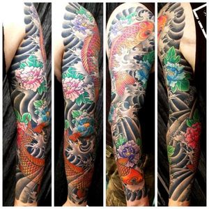 Awesome sleeve by Saved Tattoo