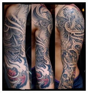 Sleeve by Evil Twins Tattoo