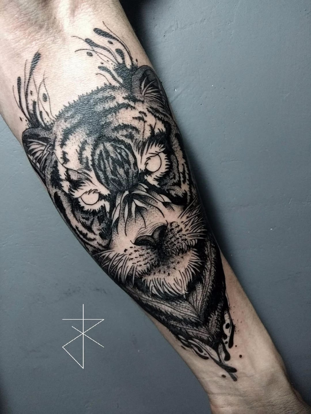 #JoaoCarvalho #JoaoRabiscado #brasil #brazil #brazilianartist #tatuadoresdobrasil #blackwork #tigre #tiger #pontilhismo #dotwork