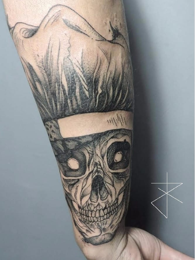 #JoaoCarvalho #JoaoRabiscado #brasil #brazil #brazilianartist #tatuadoresdobrasil #blackwork #skull #caveira #cranio #pontilhismo #dotwork