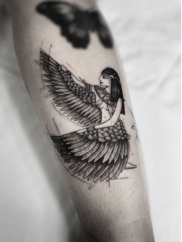 #ViniciusScalfone #brasil #brazil #brazilianartist #tatuadoresdobrasil #sketch #blackwork #deusa #Goddess #isis #mitologiaegipcia #Egyptianmythology