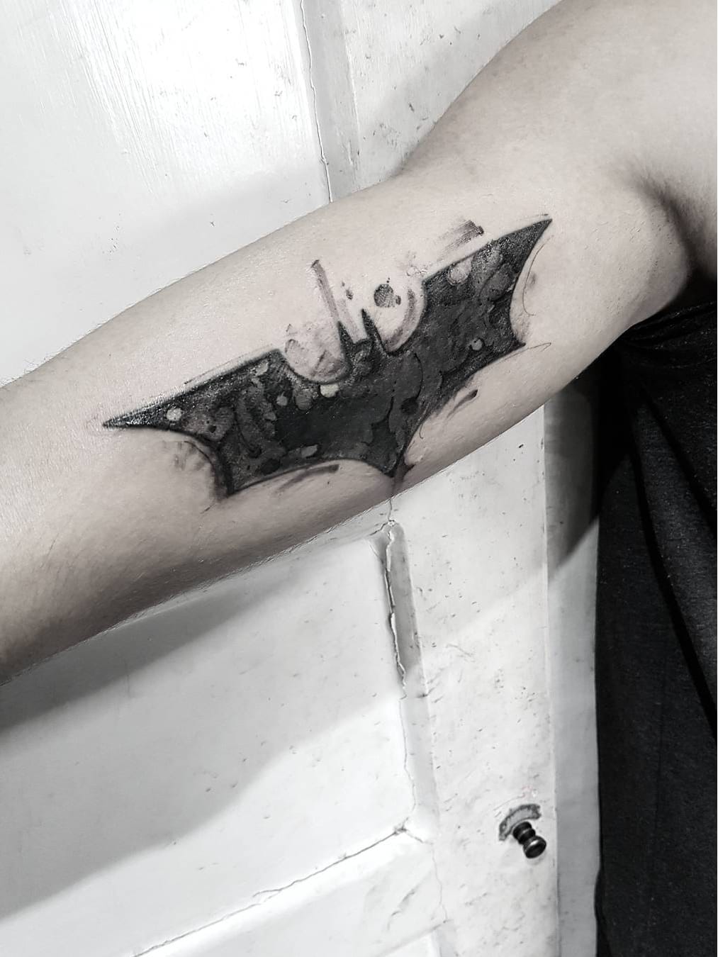 #ViniciusScalfone #brasil #brazil #brazilianartist #tatuadoresdobrasil #sketch #aquarela #watercolor #batman #blackwork #dc #nerd #geek #movie #filme #hq #comics #heroi #superheroi #hero #superhero