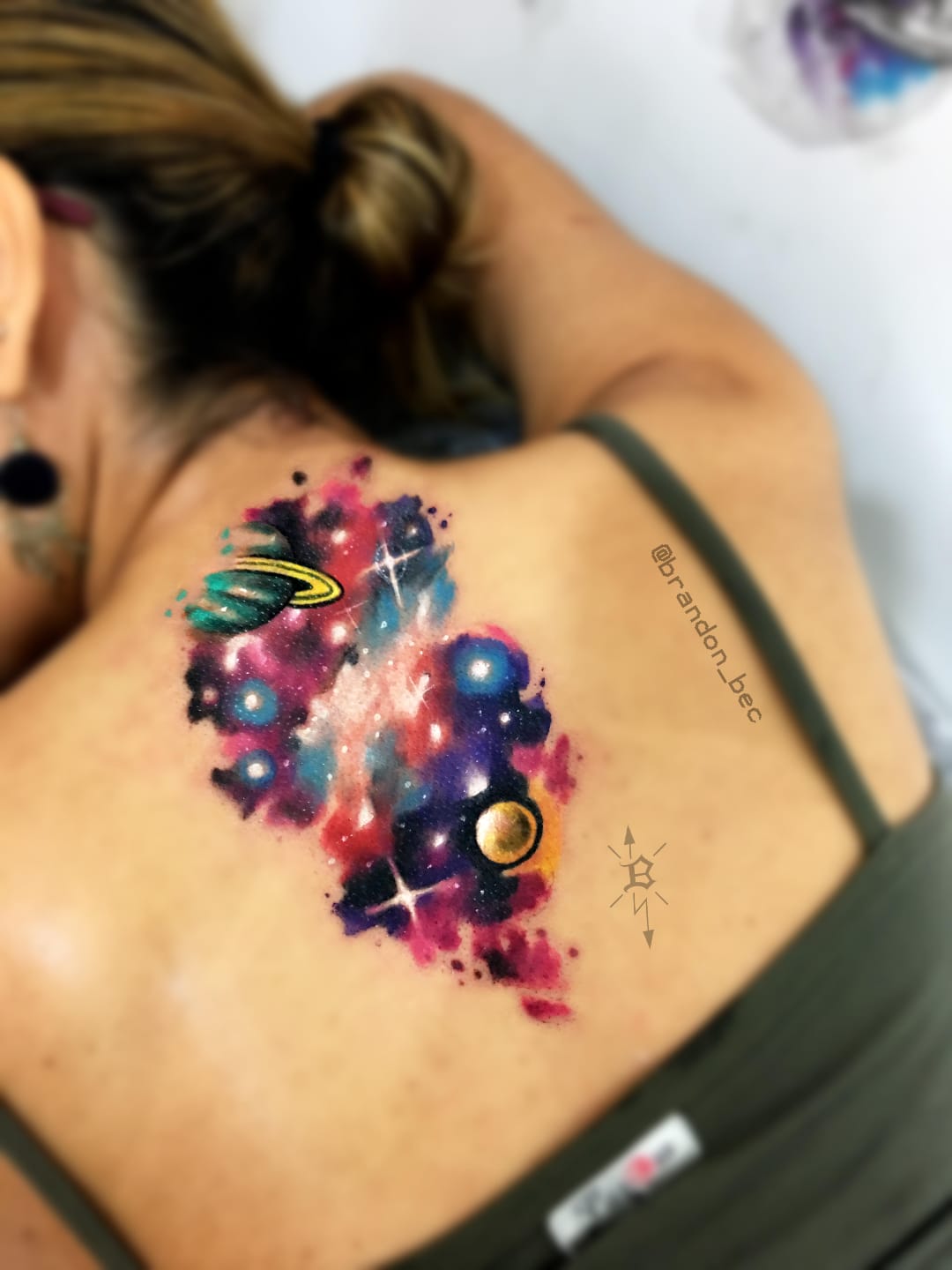 #BrandonBec #brasil #brazil #brazilianartist #colorido #colorful #galaxy #galaxia #planet #planeta #saturn #saturno #aquarela #watercolor