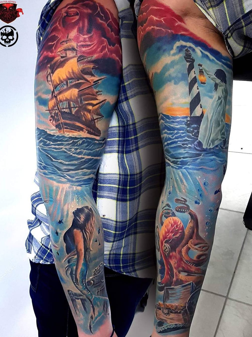 #MarekHaras #gringo #realismo #realism #realismocolorido #colorido #colorful #sereia #mermaid #polvo #octopus #mar #ocean #sea #navio #ship #farol #lighthouse #woman #mulher