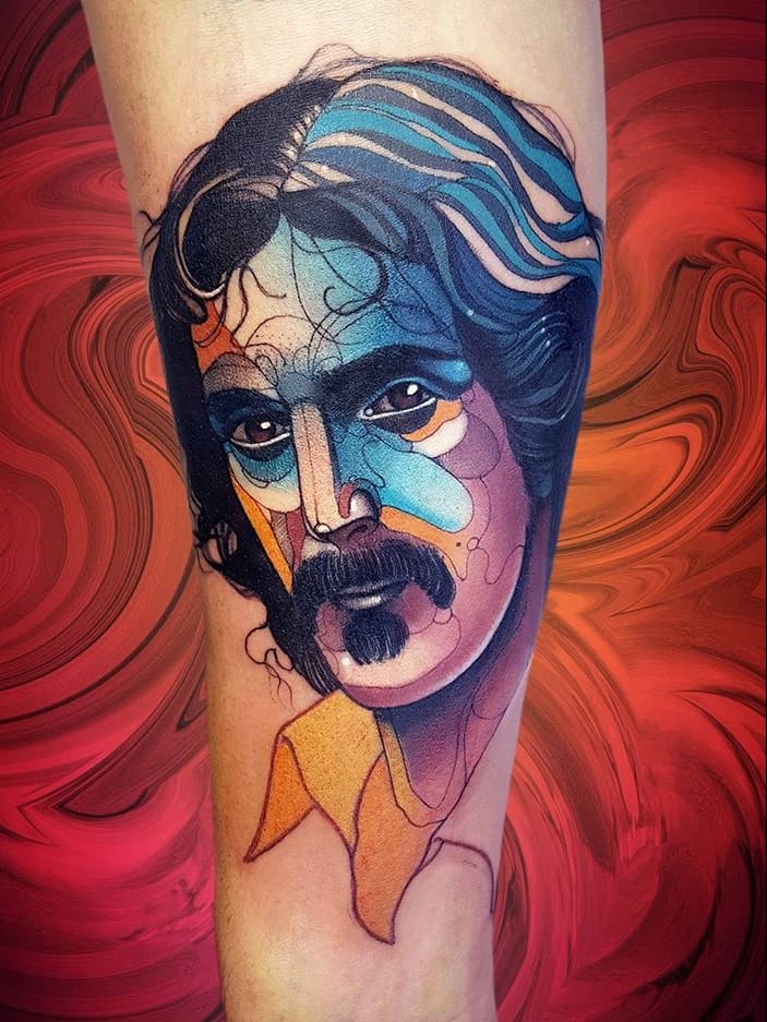 #NiktheRookie #gringo #neotraditional #neotrad #colorido #colorful #frankzappa #homem #man #musica #music #musica