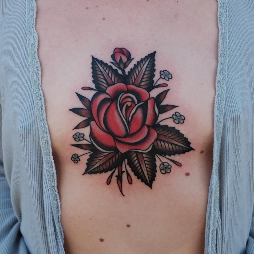 Rose tattoo by Tattooist Yeono  Post 30914
