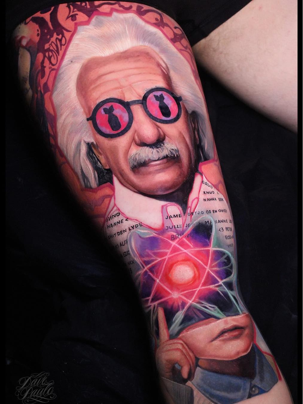 #DavePaulo #gringo #realismo #realism #colorido #colorful #portrait #retrato #colagem #collage #alberteinstein #science #ciencia #oculos #glasses #atomo #atom