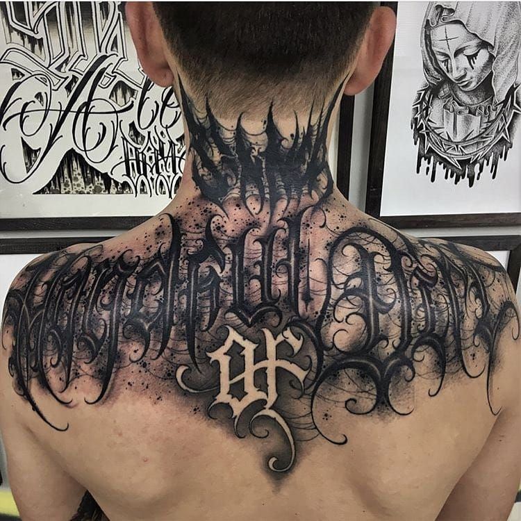 Share more than 69 gothic back tattoos - in.cdgdbentre
