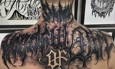 calligraphy letters tattoos