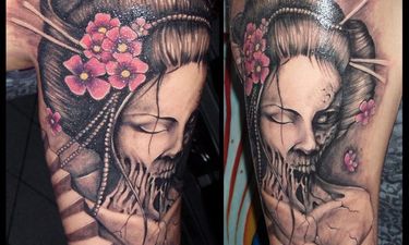 modern geisha tattoo