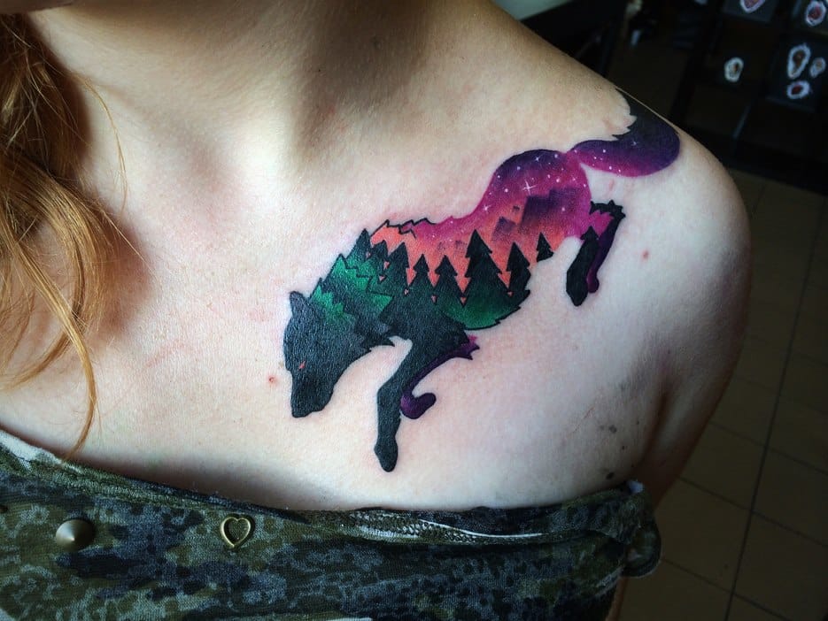 Wolf tatto by Giena Todryk #wolf #wolftattoo