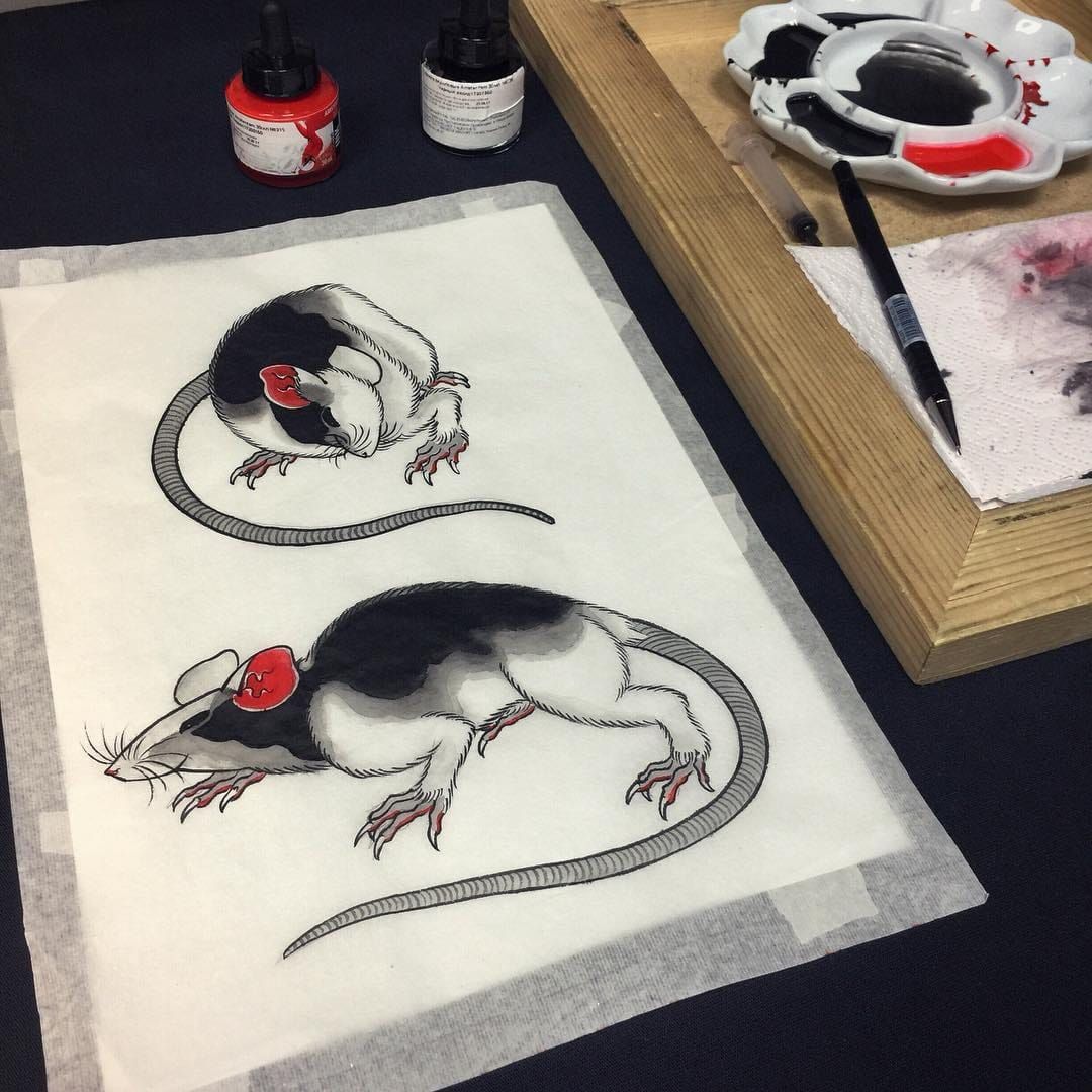 Rat Tattoo Canvas Prints for Sale  Redbubble