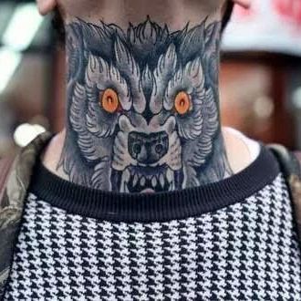 wolf tattoo traditional flash