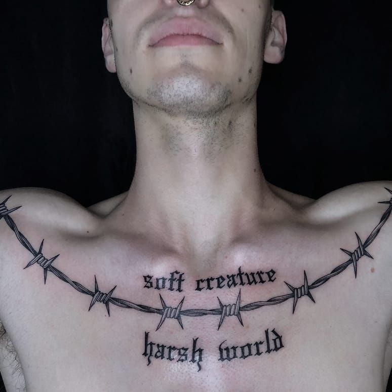 barbed wire tattoos