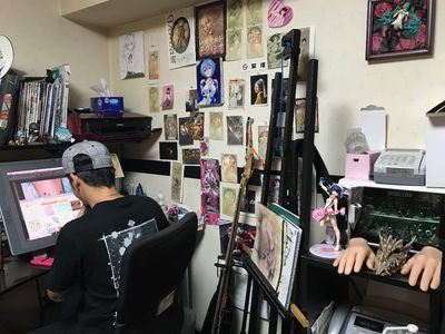 Diablo Art: Aki's studio - Tattooed Travels: Tokyo, Japan #TattooedTravels #Tokyo #Japan #DiabloArt #Aki #DiabloArtAki #anime #manga #otaku