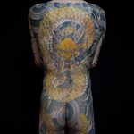 Tattoo by Ichi at Ichi Tattoo Studio - Tattooed Travels: Tokyo, Japan #TattooedTravels #Tokyo #Japan #dragon #bodysuit #clouds #fire #irezumi #Japanese