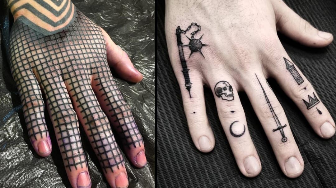 Finger Tattoo Stock Photos and Images  123RF