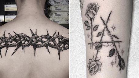 Courage to Crave the Rose: Beautiful Thorn Tattoos