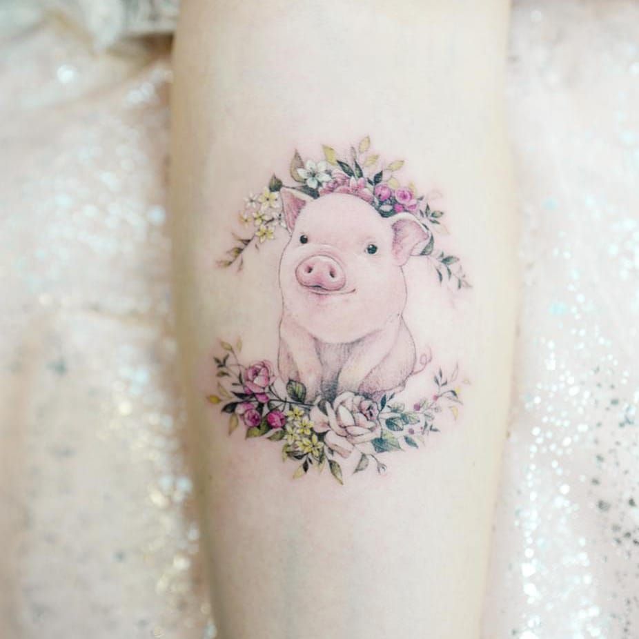 Engraved Circus Tattoo Parlour  a cute little pig for  AlexandraZografous first vegan i knowenjoy  Facebook
