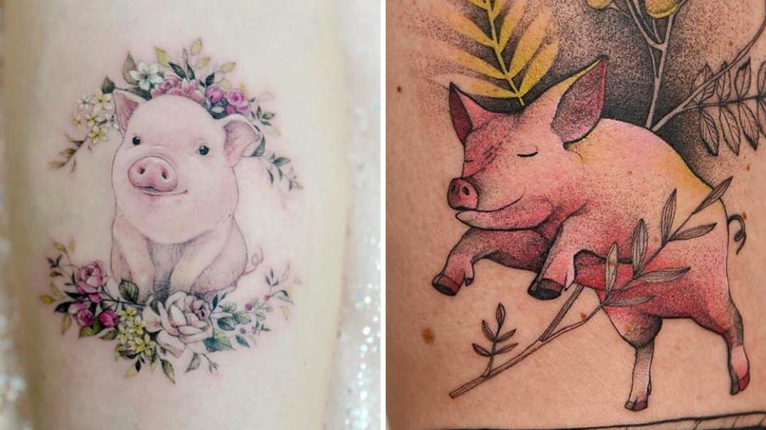 chinese pig tattoo