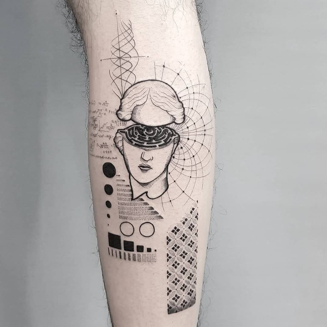 Stunning Realistic Fine Line Tattoos by Balazs Bercsenyi  KickAss Things  Geometric  line tattoo Line tattoos Geometric tattoo