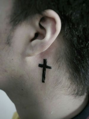 Tattoo uploaded by Pernille John • Small cross tattoo - por Juan García ...
