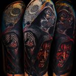 Star Wars tattoo by Ricado Van't Hof #RicardoVantHof #StarWarstattoos #StarWarstattoo #StarWars #GeorgeLucas #movietattoo #filmtattoo #space #galaxy #scifi