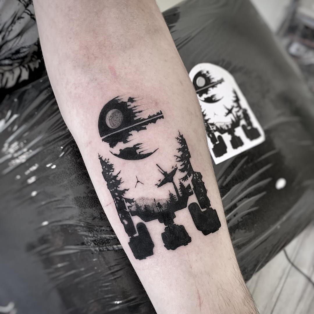 Old Town Tattoo - Spooky space scene by John :) | Facebook