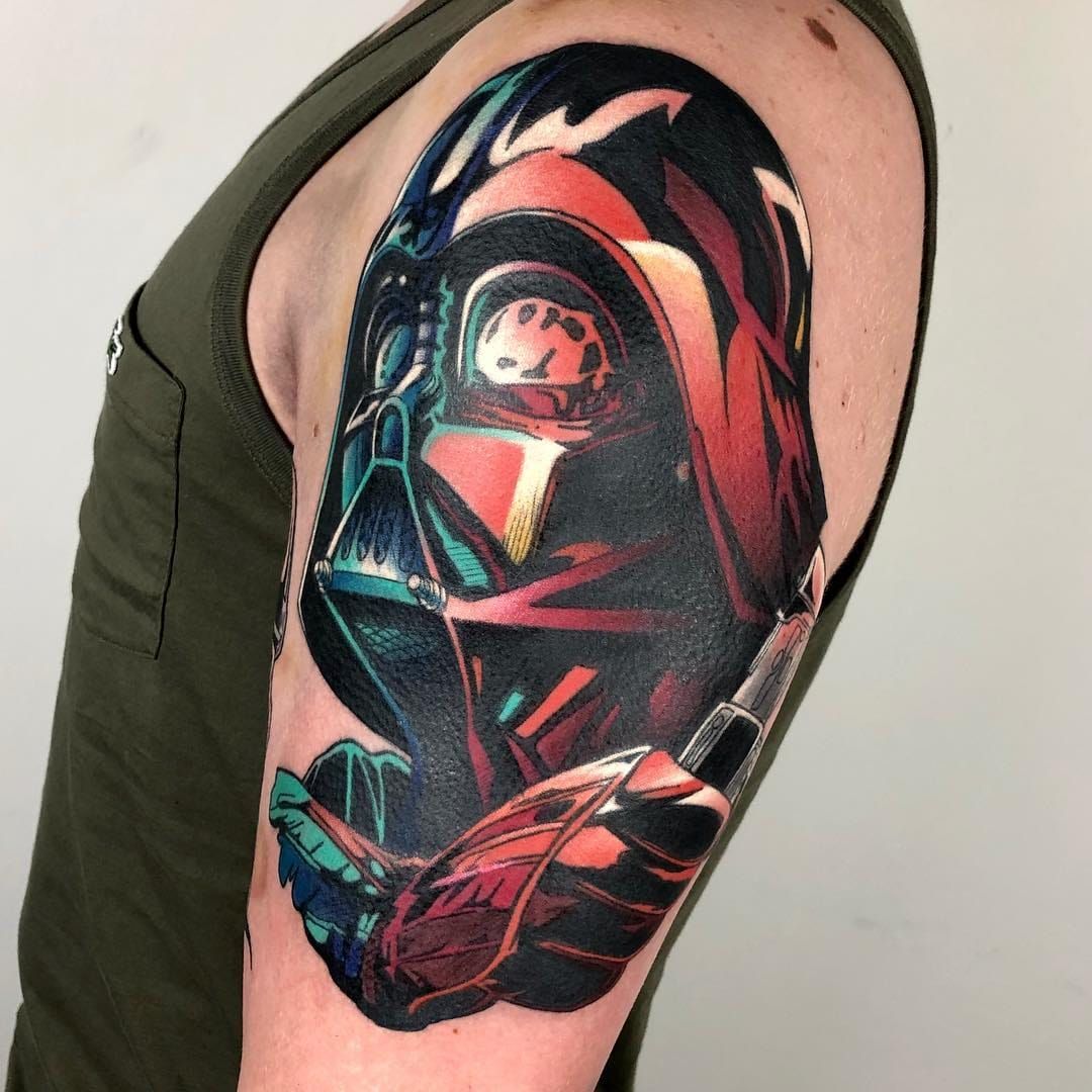 Darth revan has officially started First tattoo 6 months ago full sleeve  to be done by July 2020 tattoo tattoos beau  Tattoos First tattoo Star  wars tattoo