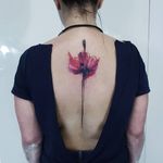 Birth month flower tattoo by Alina Lee #AlinaLee #poppy #poppies #birthmonthflowertattoos #birthmonthflowers #flowertattoo #flowers #florals #petals #blooms #leaves #nature #plant #birthmonth