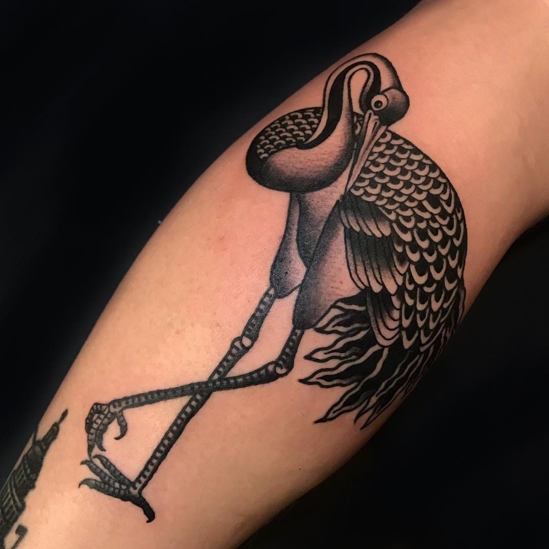 I had so much fun doing this Sandhill Crane custom Would love to do more  birds of this size in the future  birdhousetattoo  Bird inkmites on  Instagram