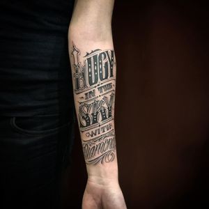 Lettering tattoo by Pierroked #Pierroked #forearm #lettering - Top 10 Cities to Get Tattooed In #Paris #tattooidea #tattoo #tattooart #vacation #travel #top10 #top10cities #gettattooed