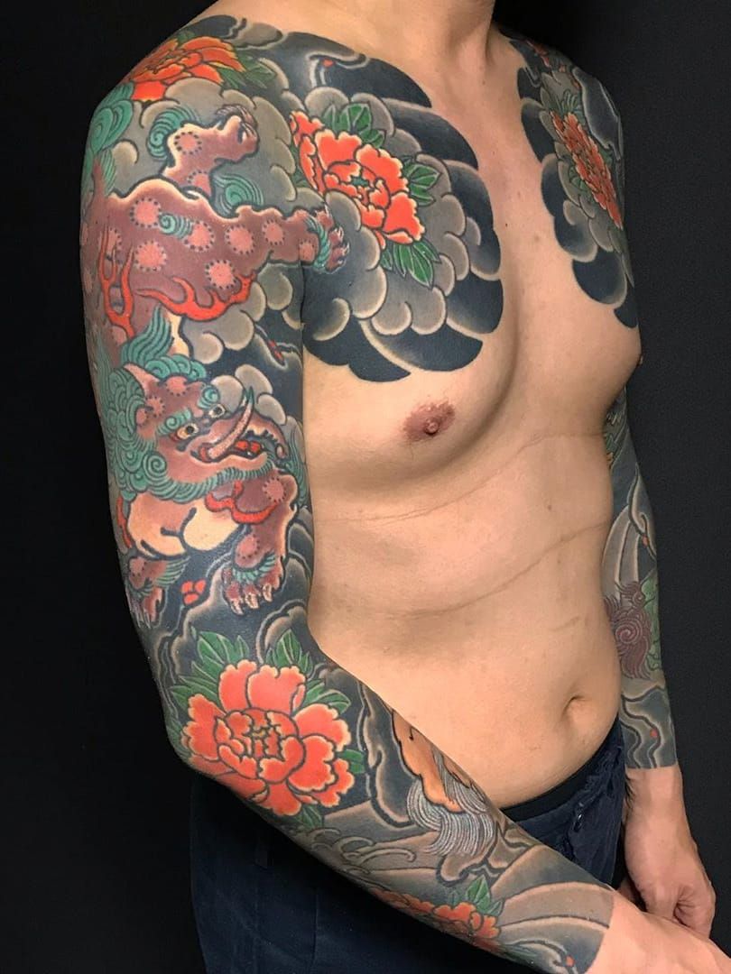chest to arm sleeve tattooTikTok Search