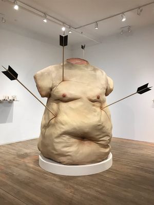 Jen Catron and Paul Outlaw sculpture at Postmasters Gallery - photo by Justine Morrow #PostmastersGallery #JenCatron #PaulOutlaw #NewYork #Brooklyn #tattooedtravels #tattooideas