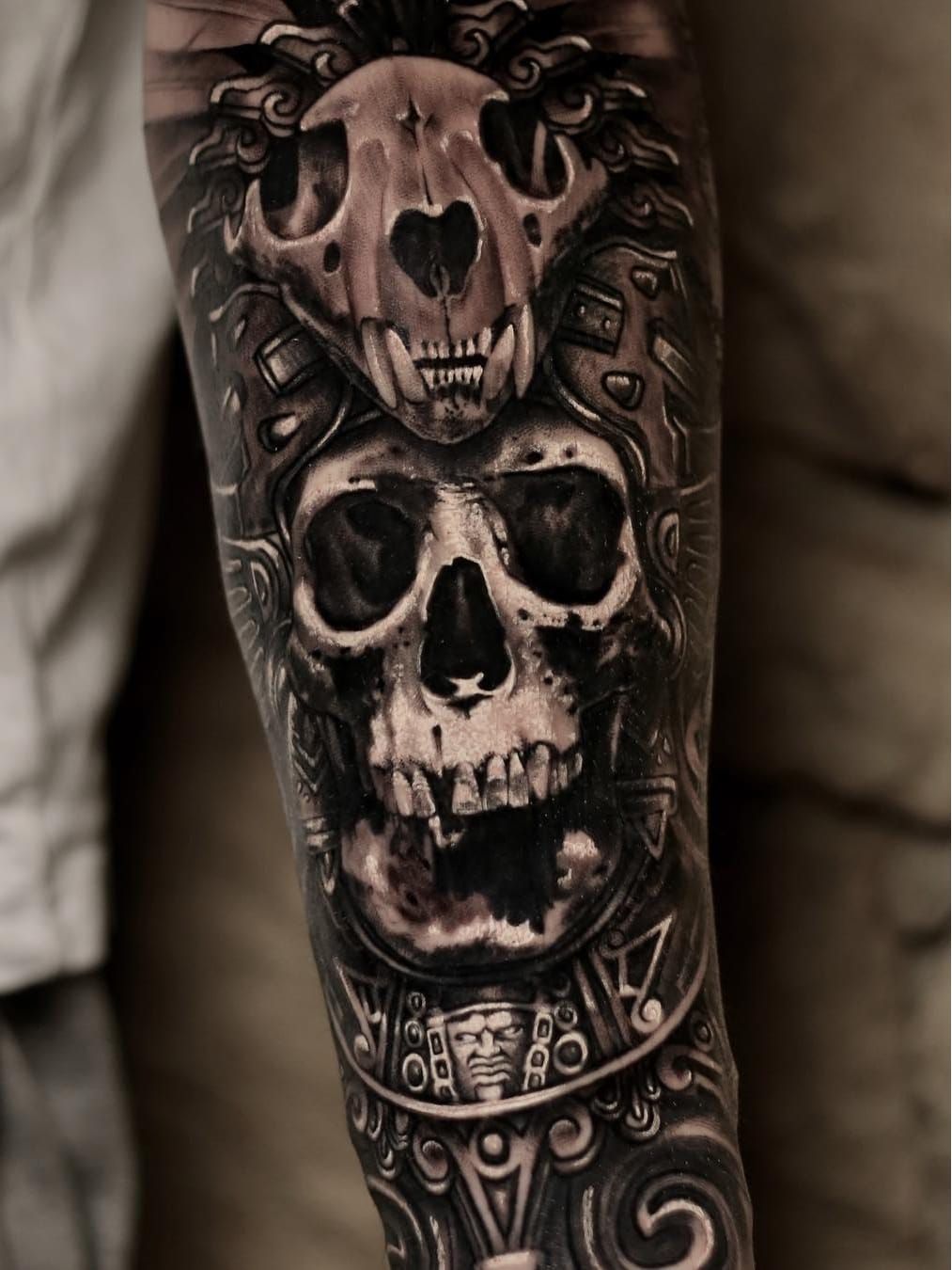 125 Masculine Aztec Tattoo Ideas Trending Right Now  Wild Tattoo Art