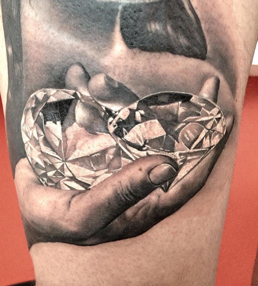 30 Brilliant Diamond Tattoos That Sparkle  Shine  Tattoo Glee