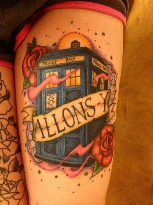 And here we have a tribute to Britain's best known Time Lord