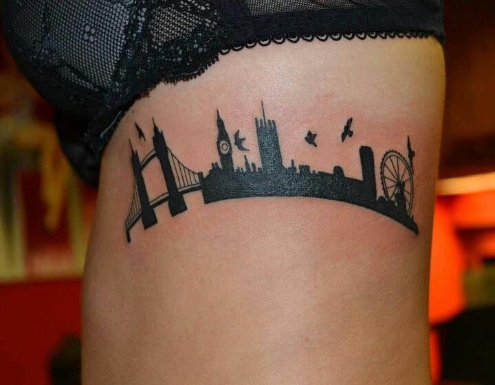 Beautiful London skyline...unknown artist!