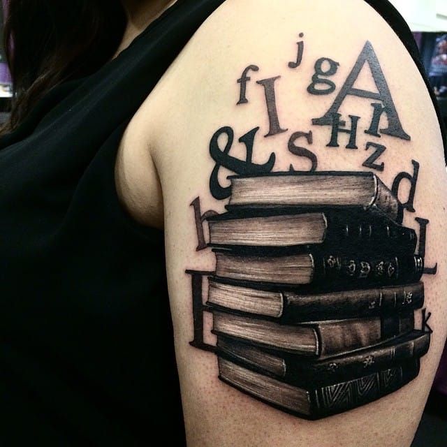 16 Enthralling Book Tattoos For Readers • Tattoodo