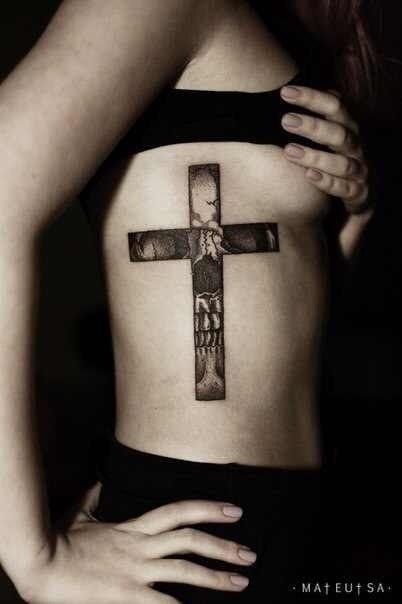 Studio 28 Tattoos  Tattoos  Religious  wooden cross