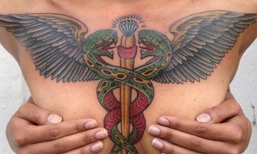15 Impressive Caduceus Tattoos