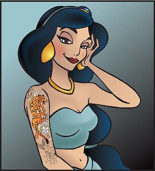 If Disney Princesses Actually Got Tattoos Part 1  Tattoodo