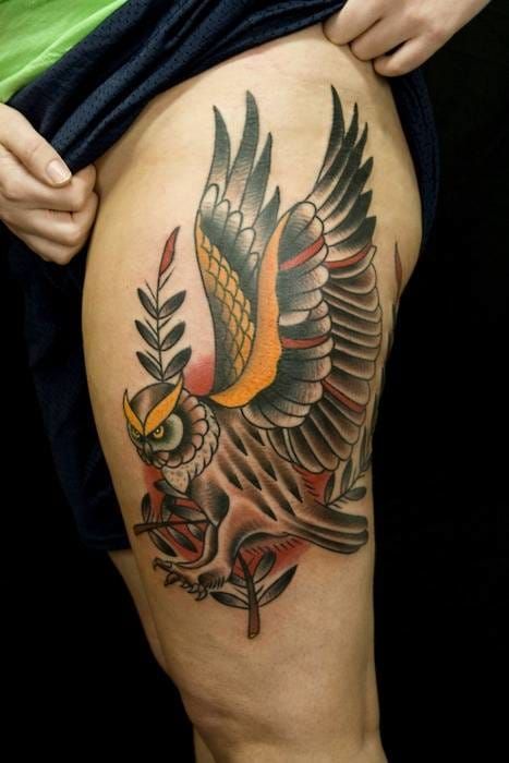 Flying Owl by Oleg Turyanskiy: TattooNOW