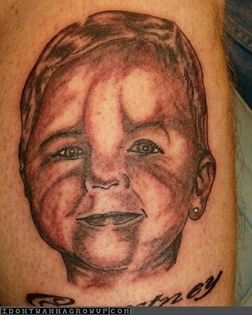 Baby portrait fail