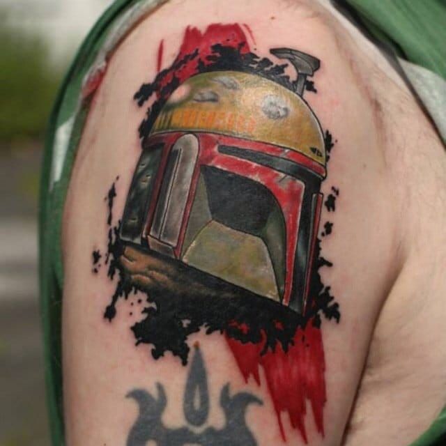 Boba Fett by me at West Loop Tattoo Collective in Chicago IL  rtattoos