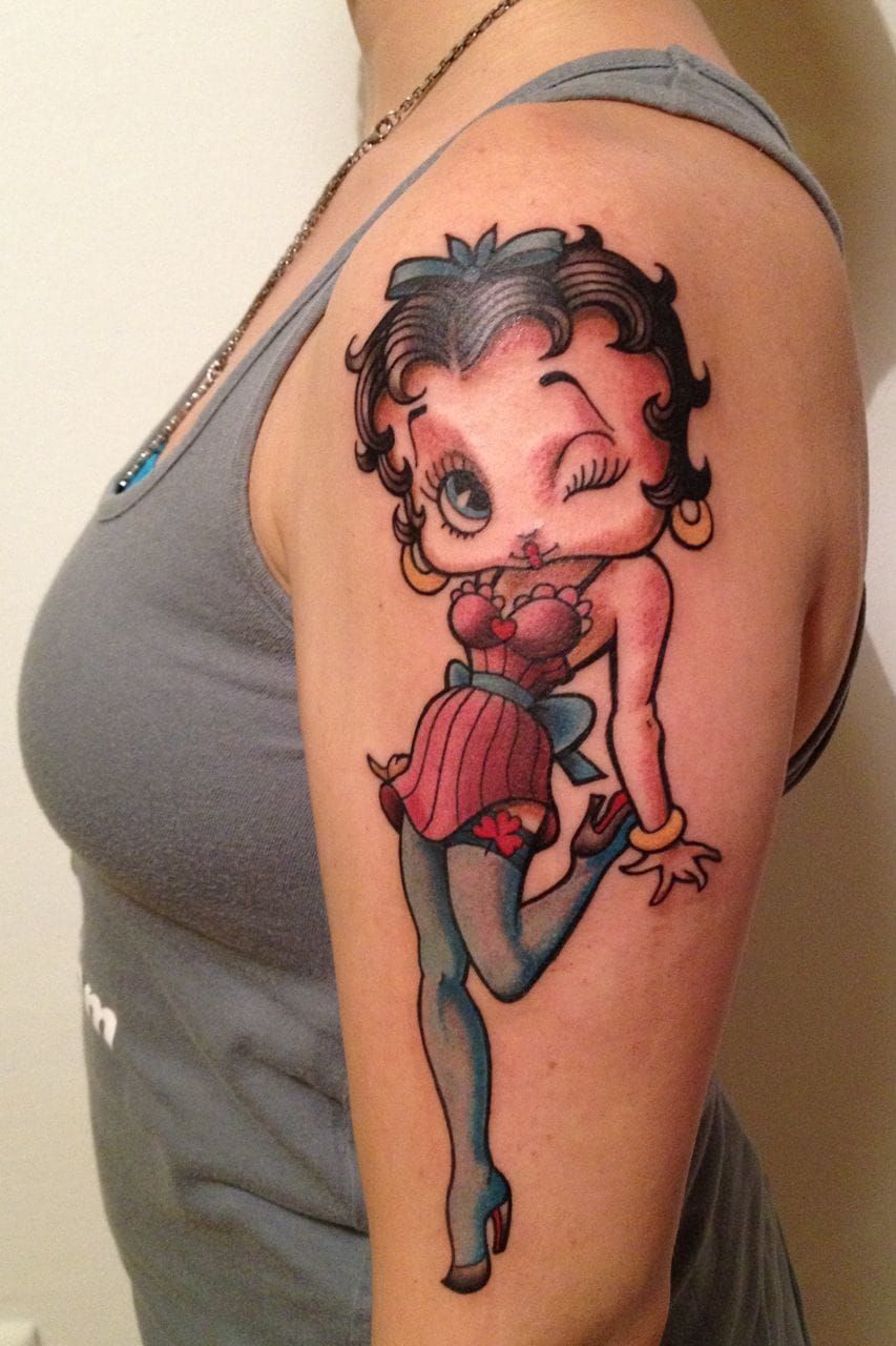 20 Betty Boop Tattoos Ideas For Leg