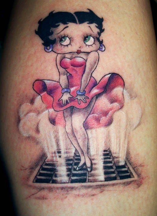 Tattoo of Betty Boop Pinups