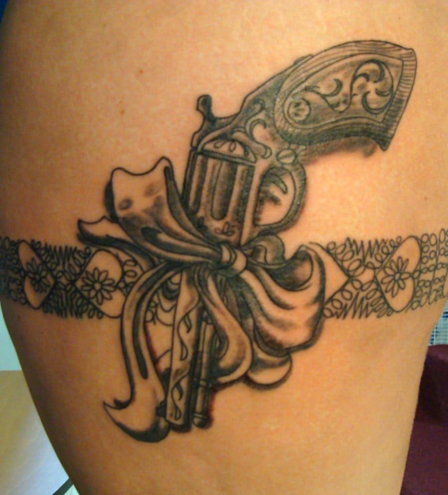 Aces High Tattoo Studio  Work in progress unfinished gun and garter  tattoos Hull ink tattoosofinstagram  Facebook